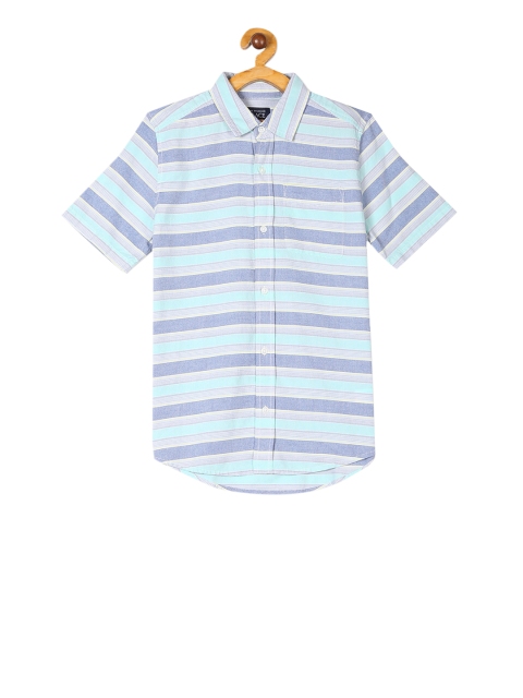 

The Childrens Place Boys Multicoloured Regular Fit Striped Casual Shirt, Multi