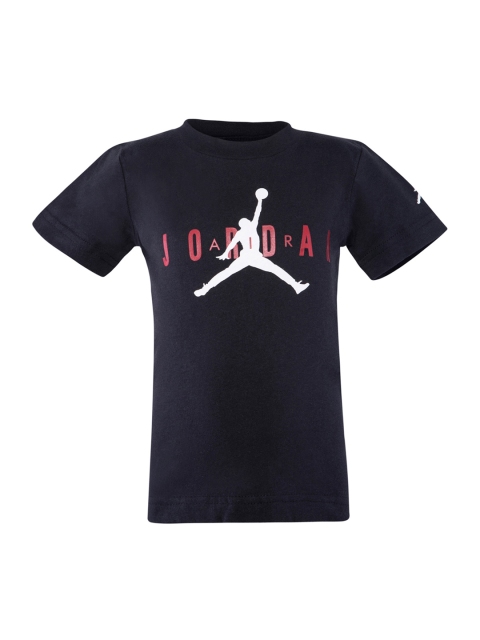 

Jordan Boys Black Printed Round Neck T-shirt