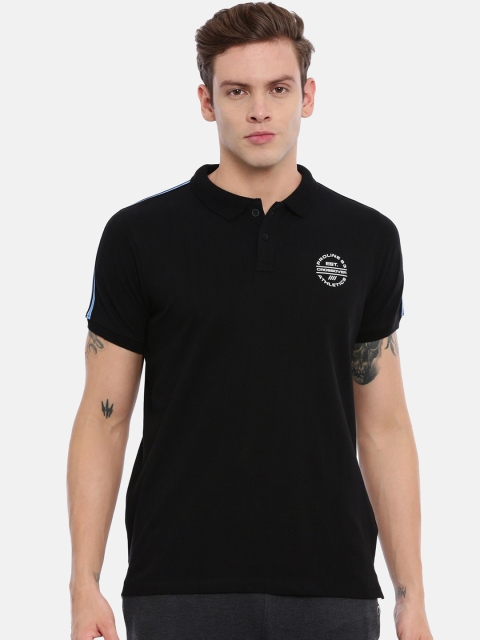 

Proline Men Black Solid Polo Collar T-shirt