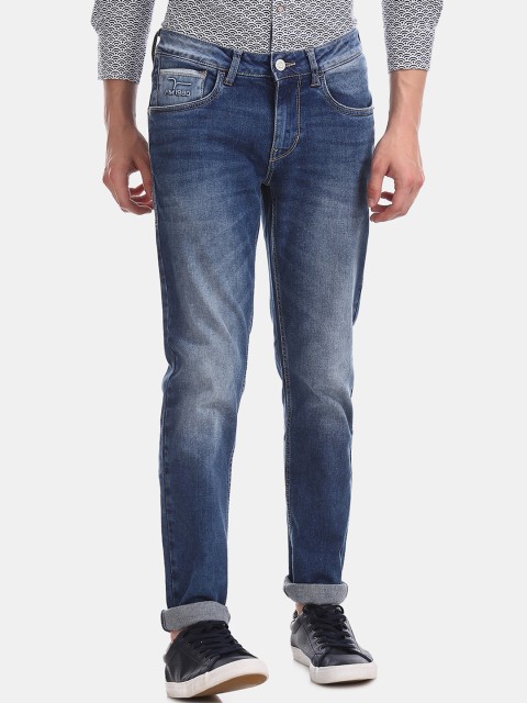 

Flying Machine Men Blue Skinny Fit Mid-Rise Clean Look Jeans