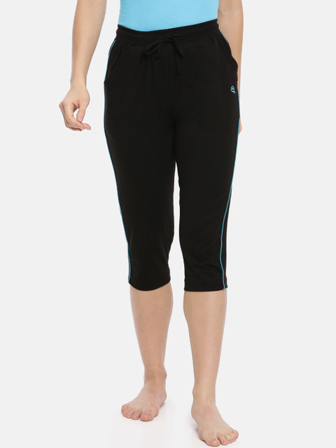 

Macrowoman W-Series Women Black Solid Lounge Capris