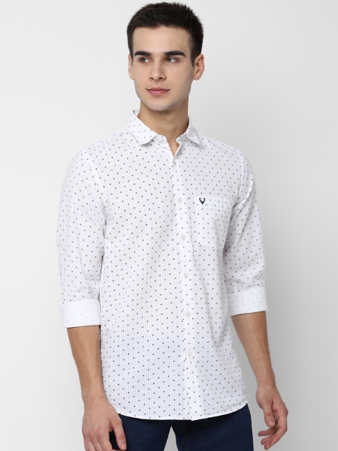 

Allen Solly Men White & Black Slim Fit Printed Casual Shirt