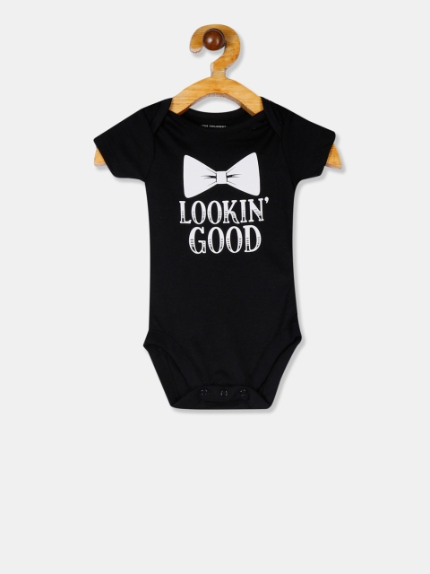 

The Childrens Place Infant Boys Black Printed Bodysuit