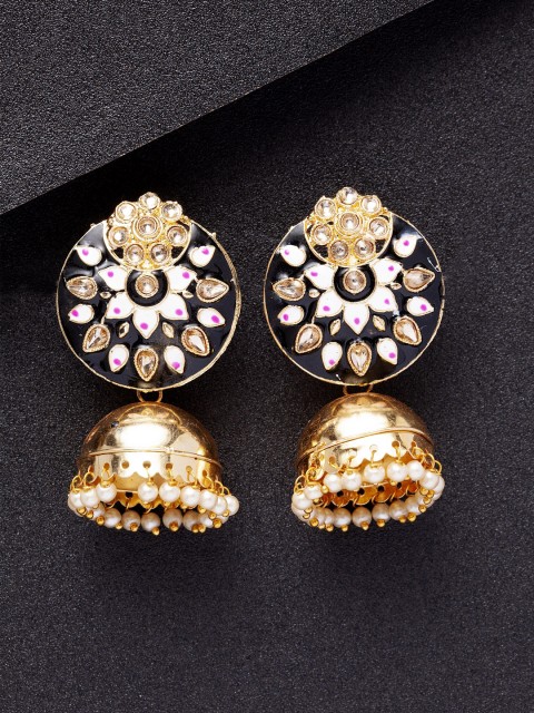 

Shining Diva Gold-Plated Classic Jhumkas