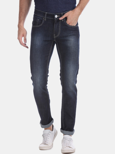 

Flying Machine Men Blue Skinny Fit Low-Rise Clean Look Stretchable Jeans