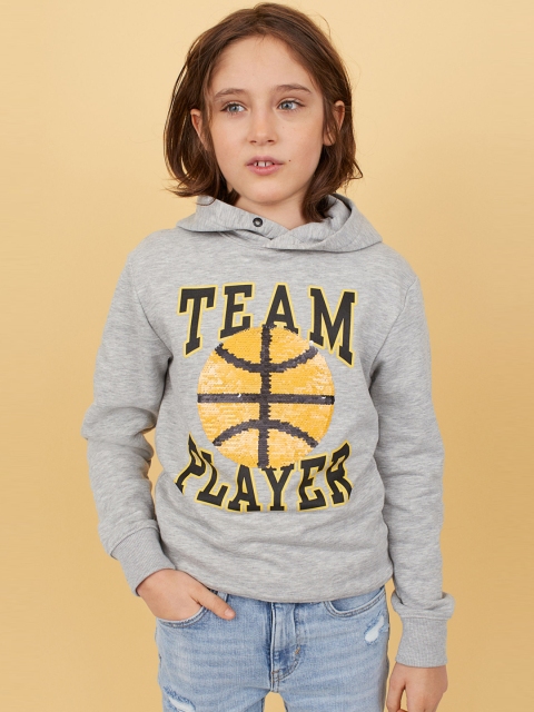 

H&M Boys Grey Appliqued Hoodie