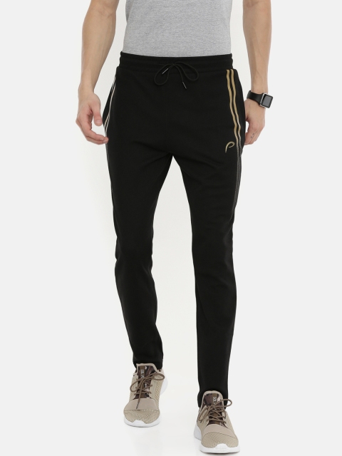 

Proline Active Men Black Solid Slim-Fit Track Pants