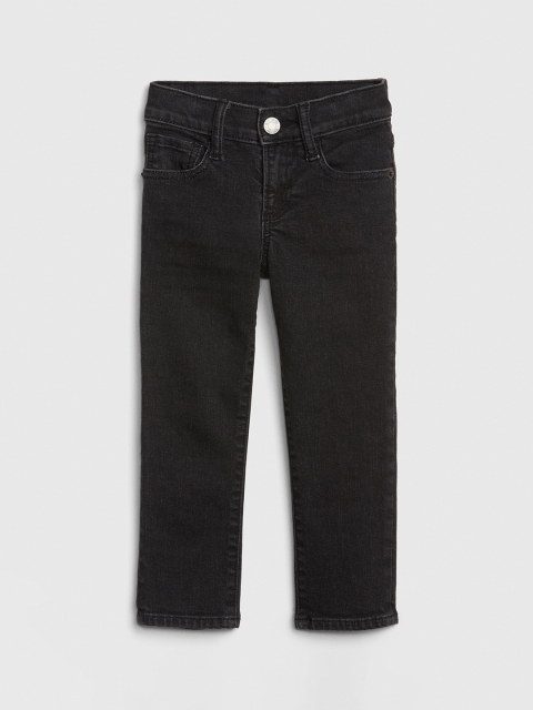 GAP Girls Black Slim Fit Mid-Rise Clean Look Stretchable Jeans