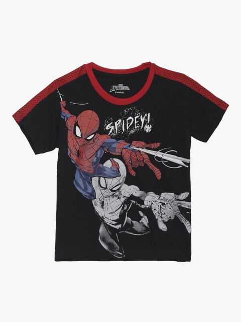 

Kids Ville Amazing Spiderman featured Black Tshirt for Boys