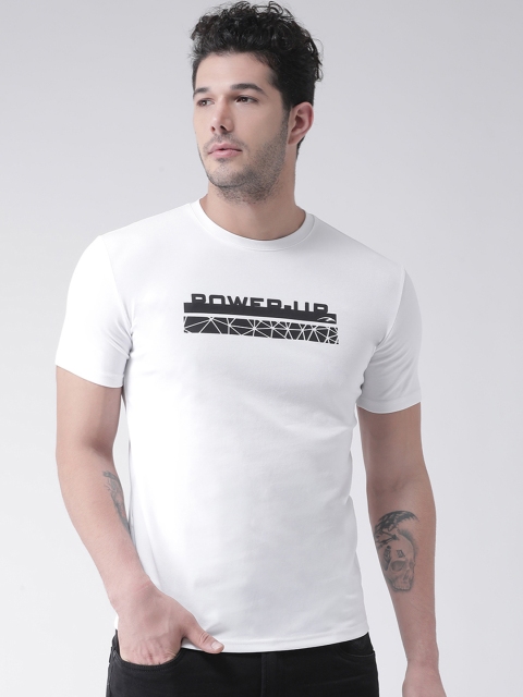 

Rex Straut Jeans Men White Printed Round Neck T-shirt