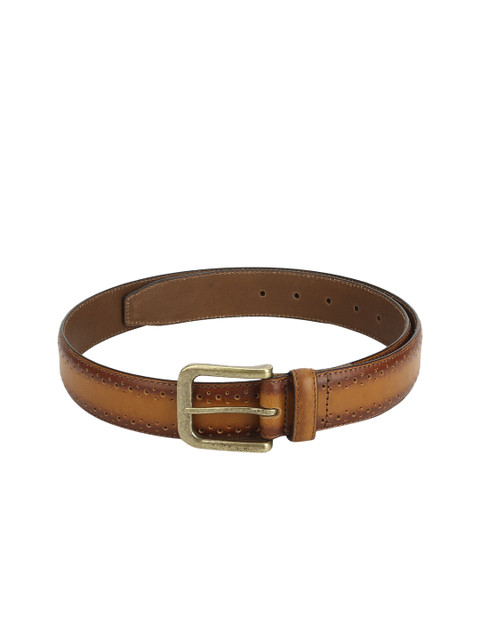 

Red Tape Men Tan Textured Leather Belt