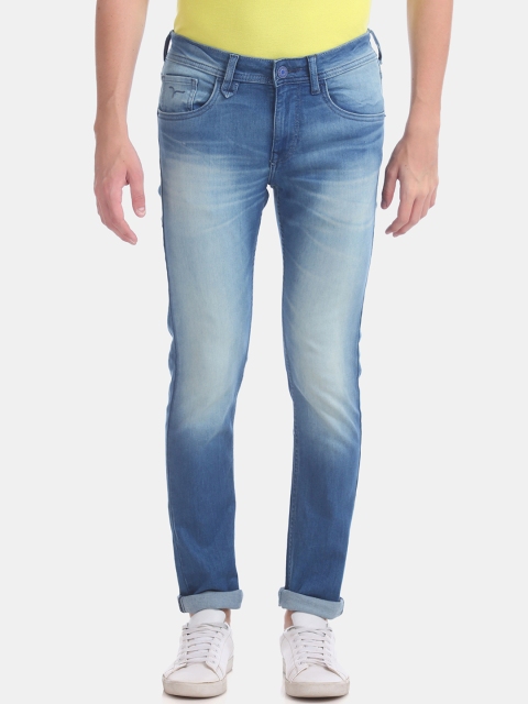 

Flying Machine Men Blue Skinny Fit Low-Rise Clean Look Jeans