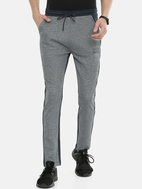 

Proline Active Men Grey Melange Solid Slim-Fit Track Pants