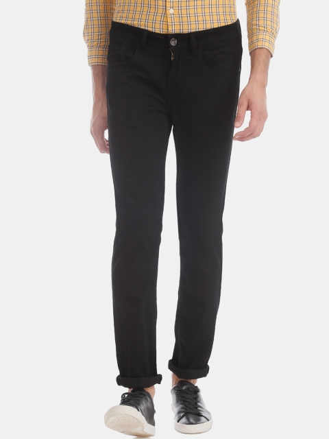 

Flying Machine Men Black Slim Fit Mid-Rise Clean Look Stretchable Jeans
