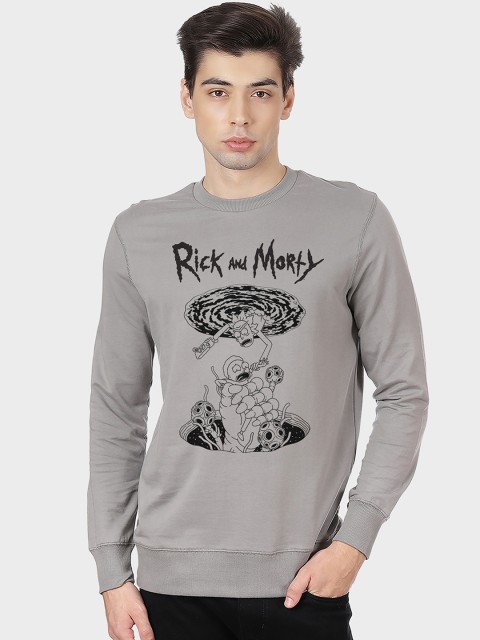 

Free Authority Men Grey Rick & Morty Printed Sweatshirt