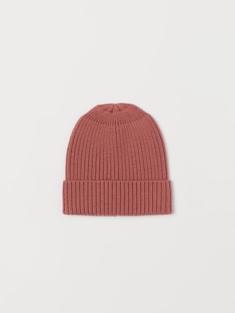 

H&M Boys Pink Solid Wool Beanie
