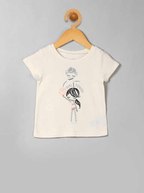 

GAP Toddler Girl White Graphic T-Shirt, Off white