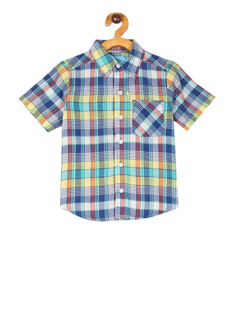 

The Childrens Place Boys Multicoloured Regular Fit Checked Casual Shirt, Multi