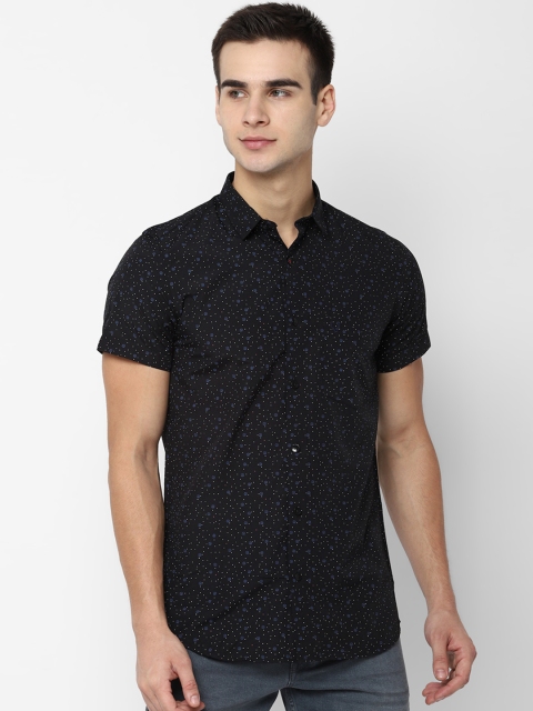 

Allen Solly Men Black Slim Fit Printed Casual Shirt