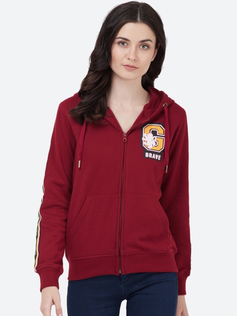 

Free Authority Women Maroon Harry Potter Printed Hooded Sweatshirt