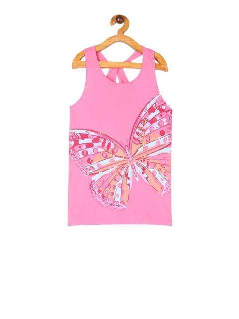

The Childrens Place Girls Pink Printed Tank Top