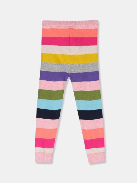 

GAP Toddler Girls Multi Colour Crazy Stripe Knit Sweater Leggings