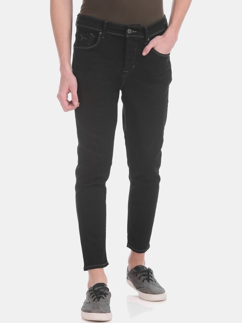 

Flying Machine Men Black Slim Fit Mid-Rise Clean Look Stretchable Jeans