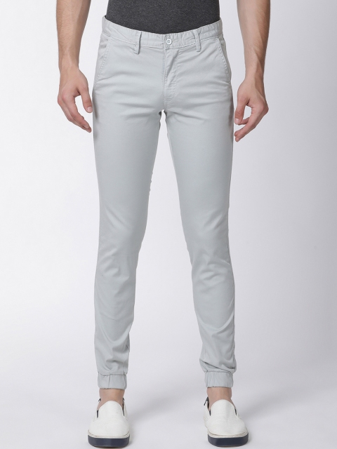 

Mucho Solo Men Grey Skinny Fit Solid Joggers