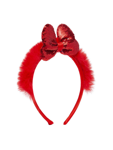 

Stoln Red Fur Hairband