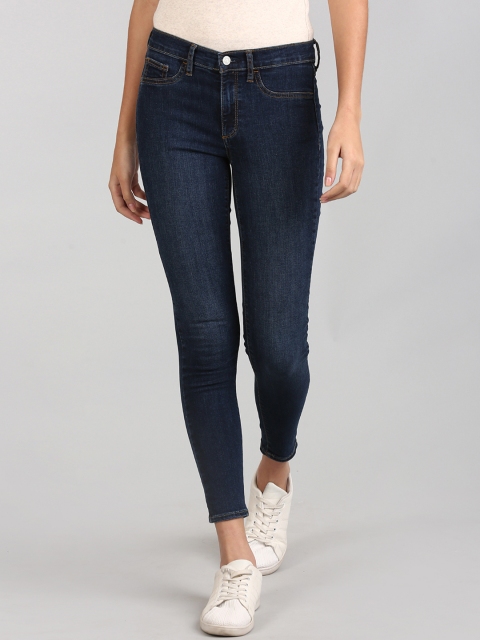 

GAP Women Navy Blue Mid Rise Skinny Fit Jeans