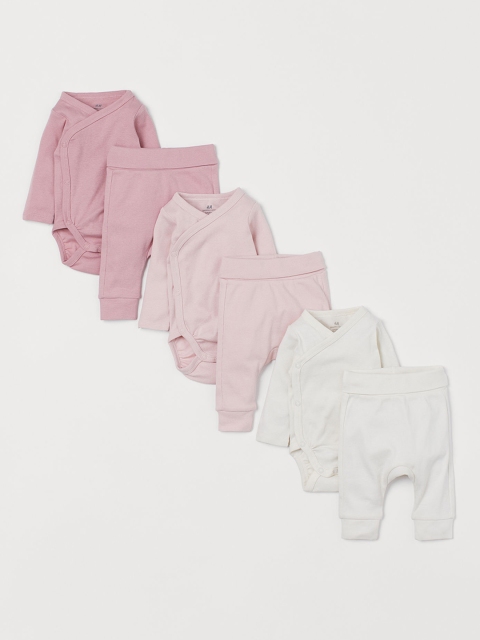 

H&M Girls 6-piece Cotton Set, White