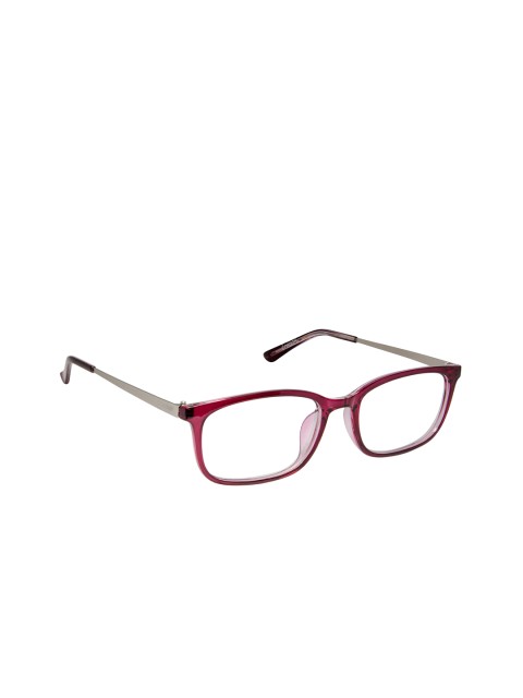 

Cardon Unisex Maroon & Silver-Toned Solid Full Rim Rectangle Frames NEWCD1222