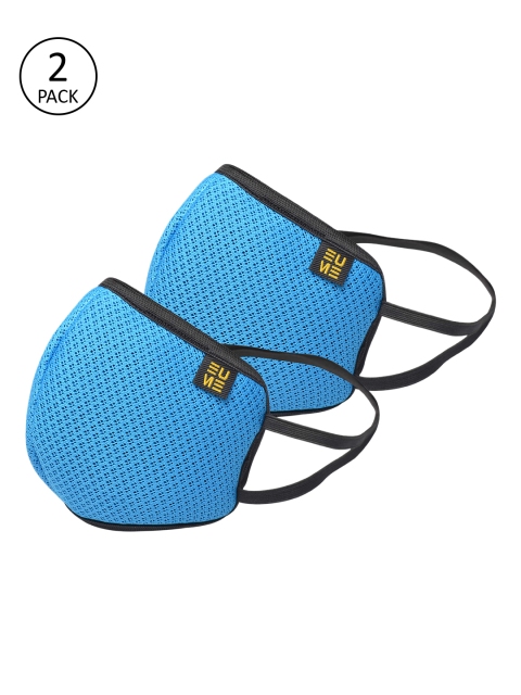 

EUME Unisex 2 Pcs Blue 4-Ply Protect+ 95 Reusable Outdoor Masks