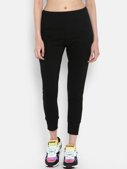 

hummel Women Black Solid Cropped Joggers