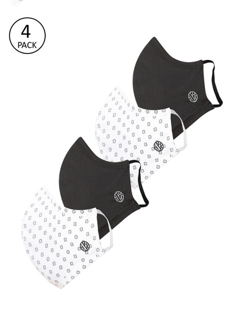 

Van Heusen Assorted 4 Pcs 3 Ply Reusable Protective Outdoor Masks, Multi
