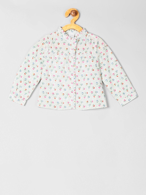 

GAP Boys White Sarah Jessica Parker Floral Printed Shirt