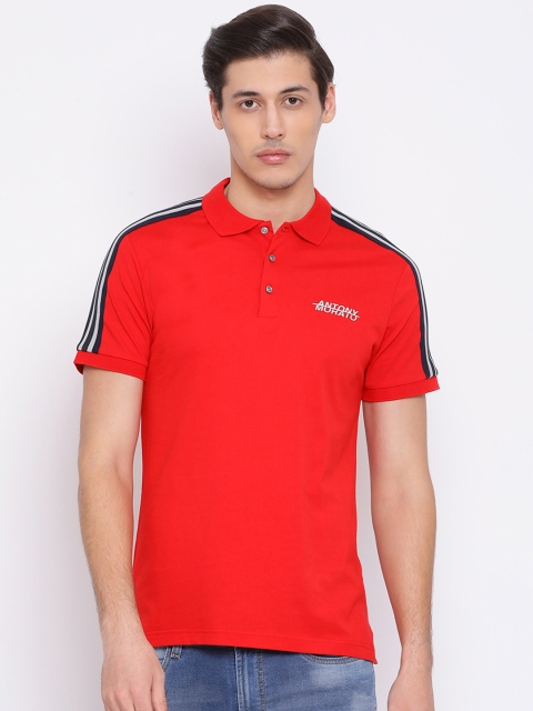 

Antony Morato Men Red Solid Polo Collar T-shirt