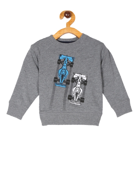 

The Childrens Place Boys Grey Printed Sweatshirt