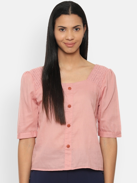 Van Heusen Woman Women Pink Solid Top