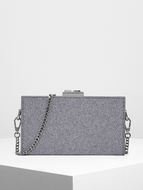 

CHARLES & KEITH Purple Solid Sling Bag