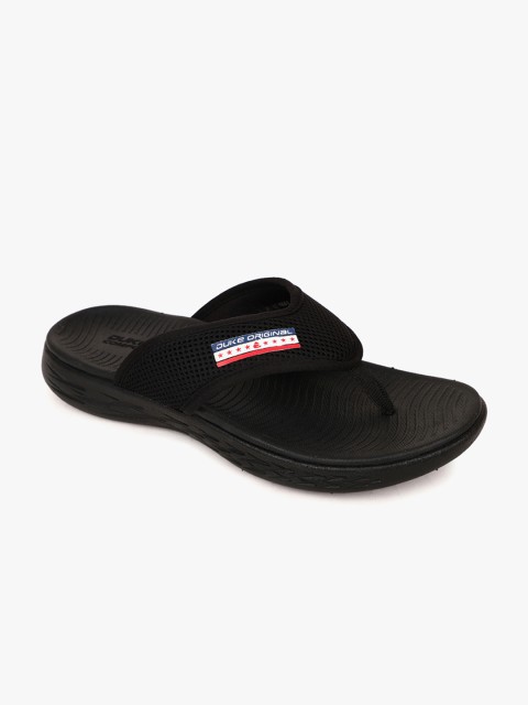 

Duke Men Black Self Design Thong Flip-Flops