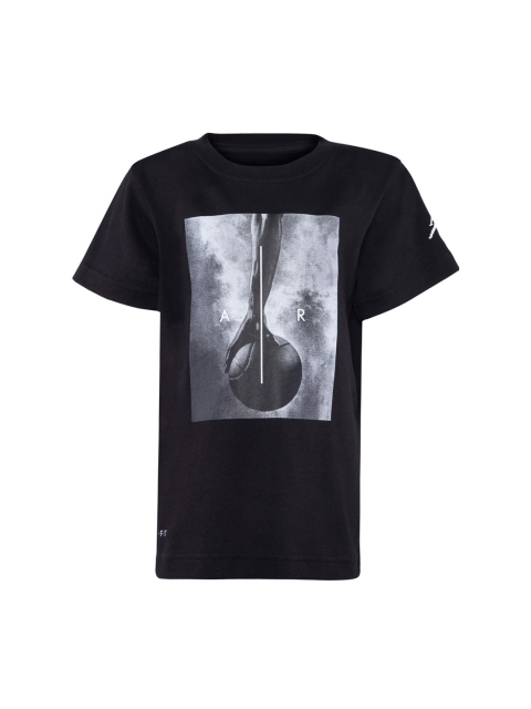 

Jordan Boys Black & Grey MJ FA2 Air Dri-FIT Printed Round Neck Basketball T-shirt