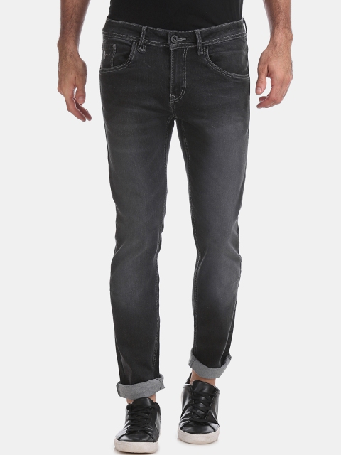 

Flying Machine Men Charcoal Grey Skinny Fit Mid-Rise Clean Look Stretchable Jeans