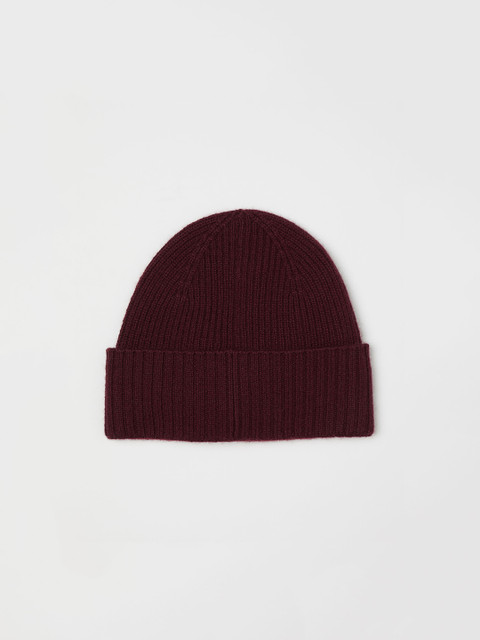 

H&M Men Maroon Solid Cashmere Hat