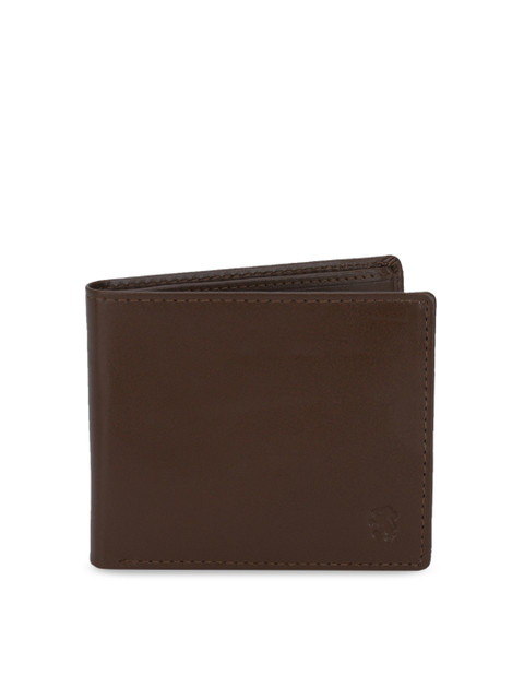 

Red Tape Men Brown Solid Leather Two Fold Wallet