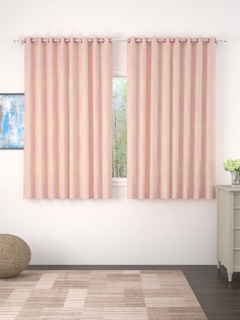 

Story@home Pink Set of 4 Window Curtains