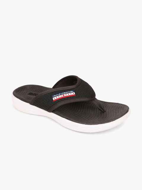 

Duke Men Coffee Brown Solid Thong Flip-Flops