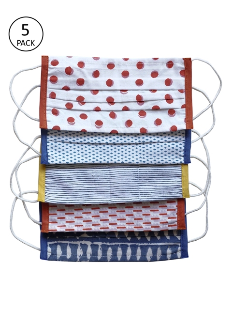 

My Little Lambs Kids Pack of 5 Reusable 2 Layer Cotton Mask, Assorted