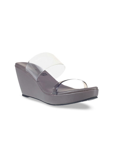

Khadims Women Grey Solid Wedges