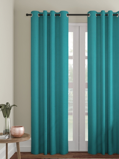 

Soumya Turquoise Blue Single Long Door Curtain